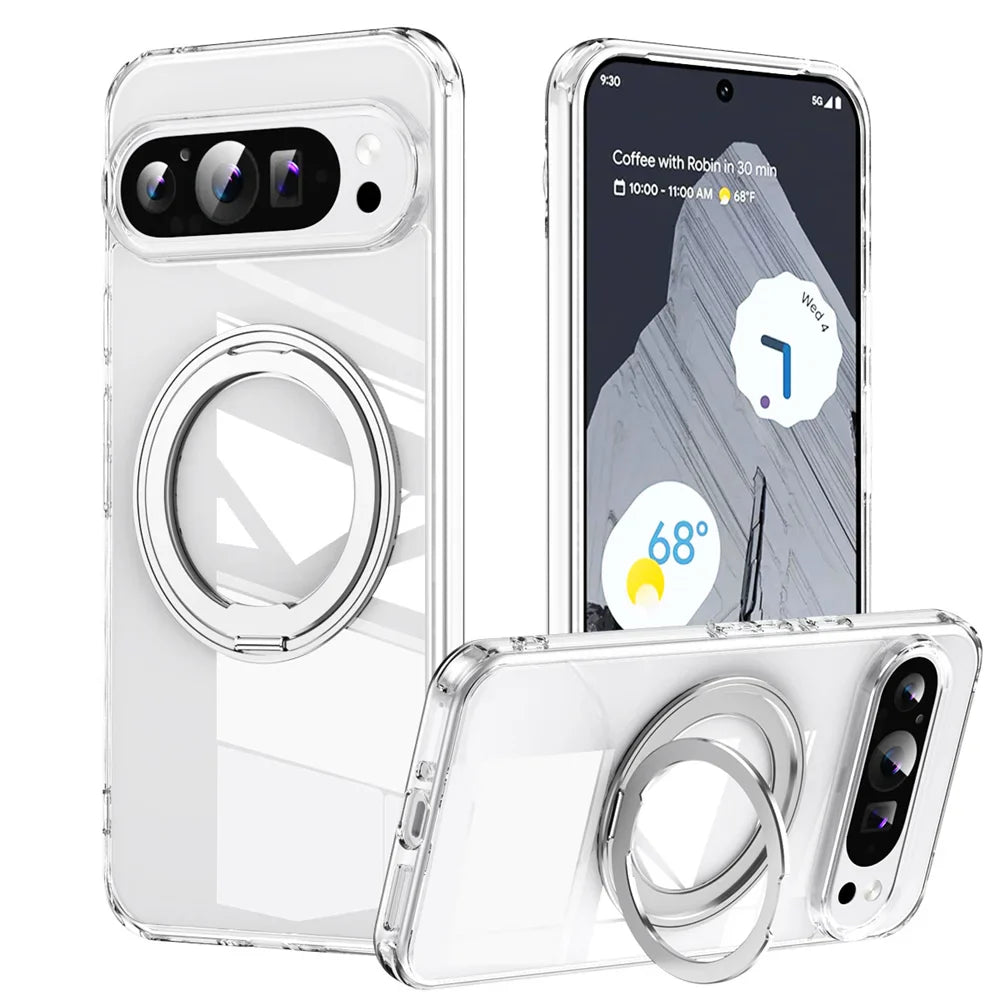 Shockproof Case with Magnetic Rotating Stand For Google Pixel 9 Series