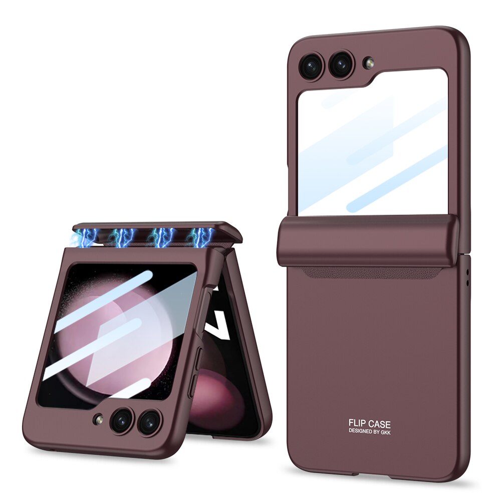Full Protection Magnetic Case Hinge & Screen Protection For Galaxy Z Flip 5