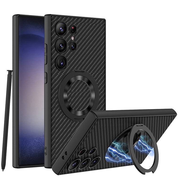 Samsung Magsafe Series | Swivel Ring Leather Case