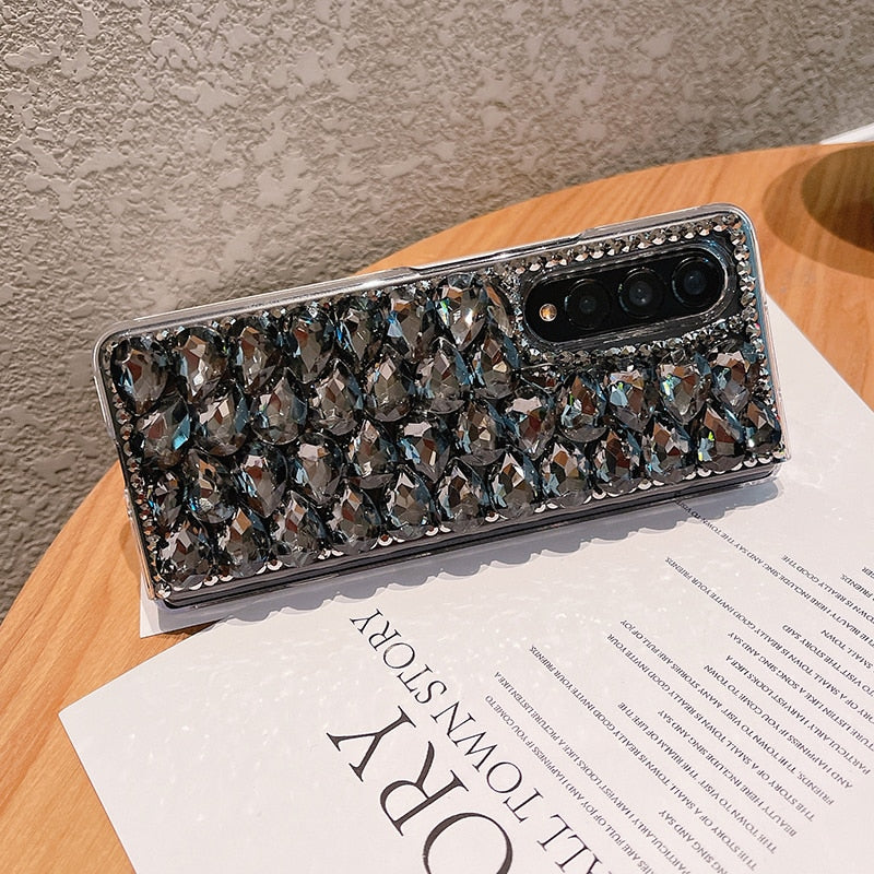 Luxury Bling Rhinestone Phone Case For Samsung Galaxy Z Fold 3