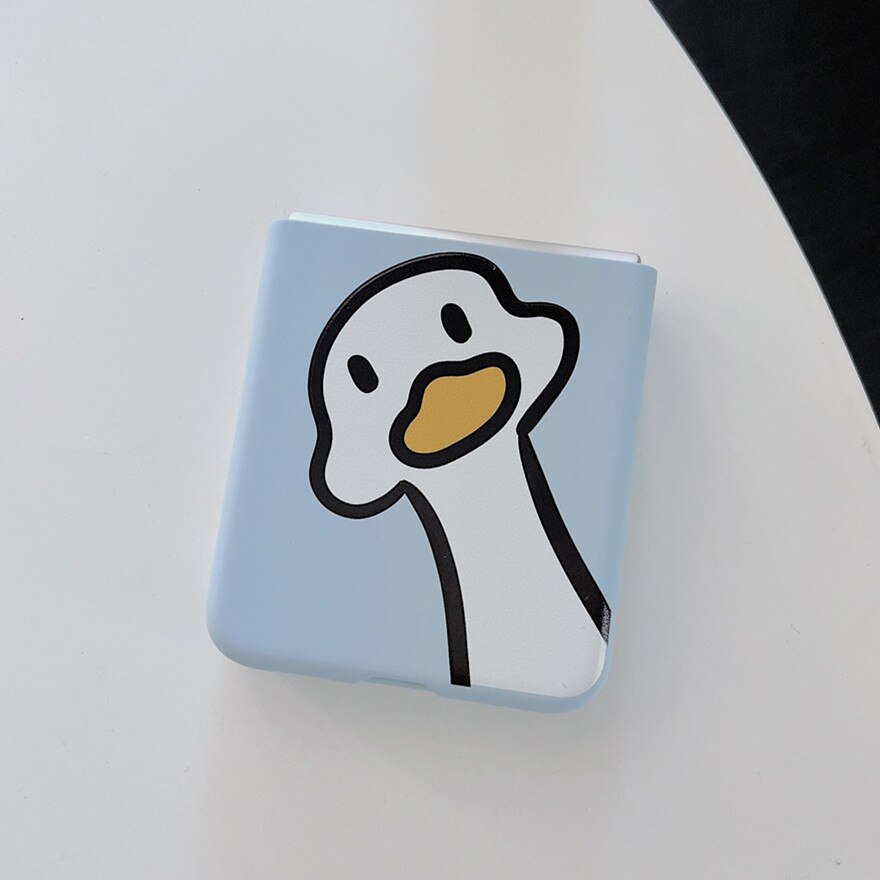 Cute Duck Silicone Phone Case For Samsung Z Flip 4 5G