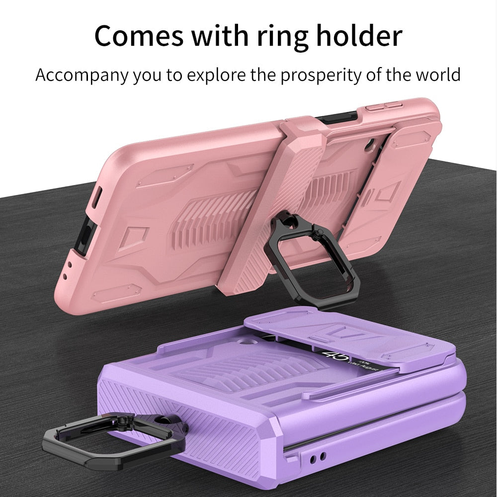 Magnetic Hinge All-Package Slide Camera Protection Case For Samsung Galaxy Z Flip4