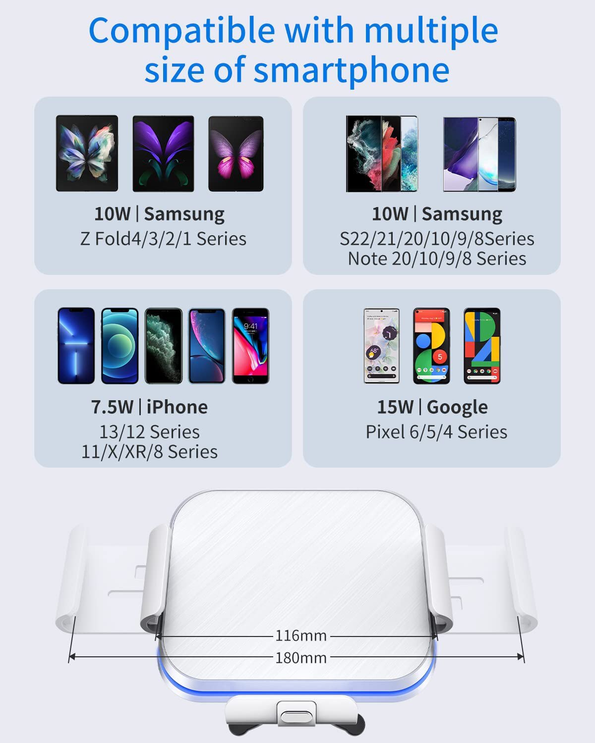 Car Wireless Charger Fast Charging for Z Fold Series