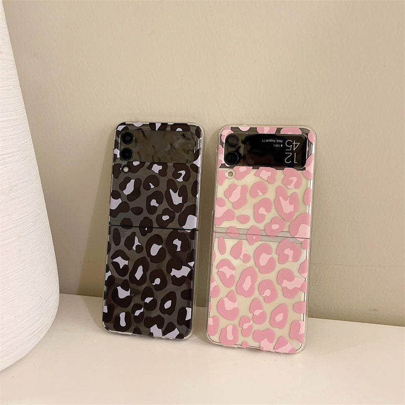 Pink Leopard Luxury Phone Case for Samsung Galaxy Z
