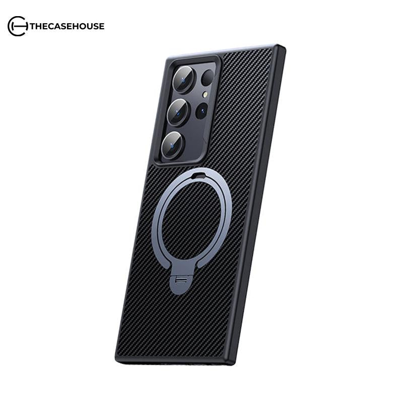 Samsung Magsafe Series | Carbon Fiber Ring Holder Mobile Phone Case