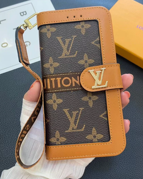 Luxury LV Monogram Wallet Phone Case – Premium Designer Style