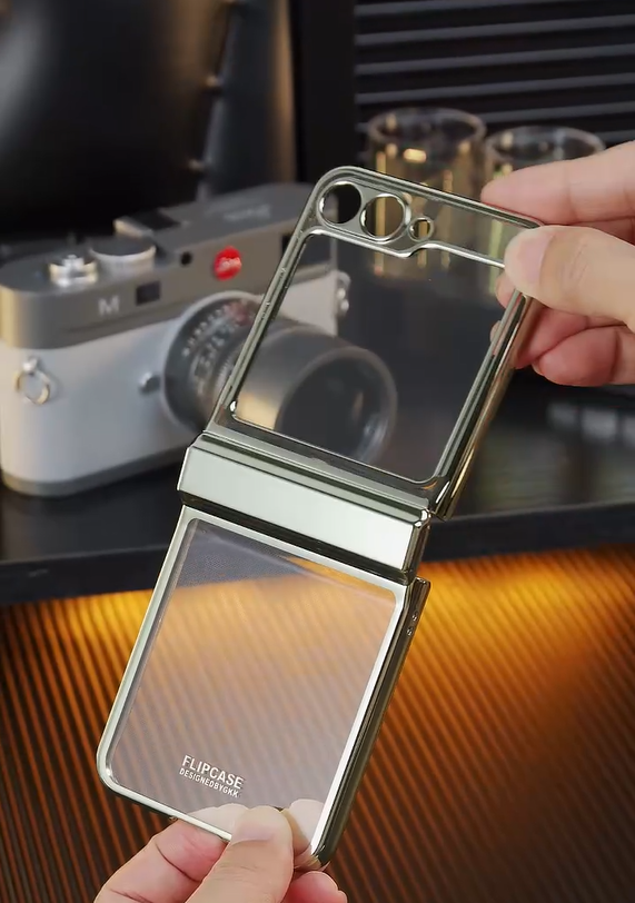 Magnetic Ring Holder Case — Outer Screen Protection & Matte Finish | Samsung Galaxy Z Flip 7