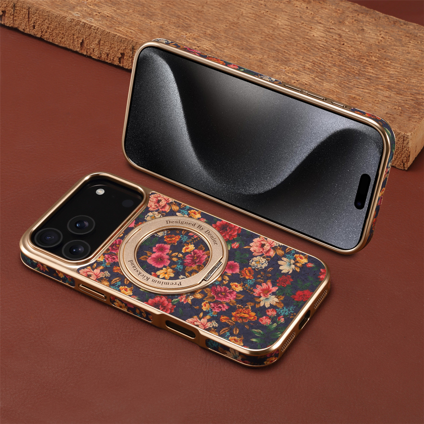 Luxury Wooden 360° Magnetic Case for iPhone 17 & 16 Pro