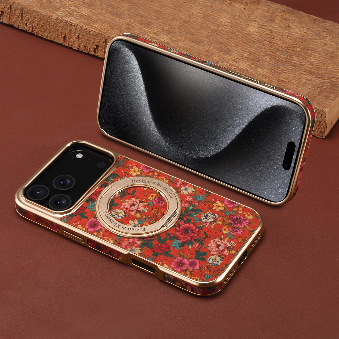 Luxury Wooden 360° Magnetic Case for iPhone 17 & 16 Pro