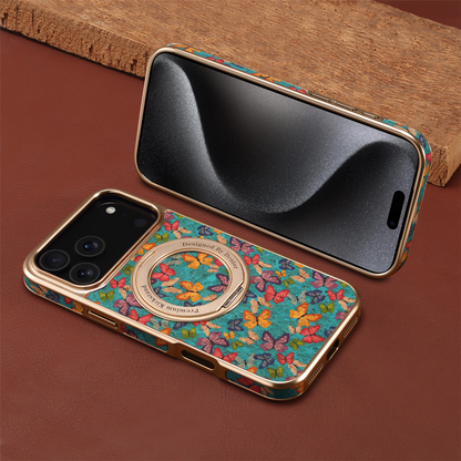 Luxury Wooden 360° Magnetic Case for iPhone 17 & 16 Pro