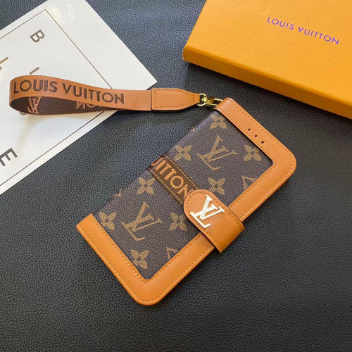 Luxury LV Monogram Wallet Phone Case – Premium Designer Style