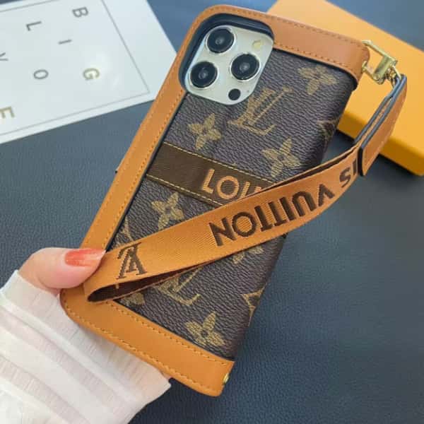 Luxury LV Monogram Wallet Phone Case – Premium Designer Style