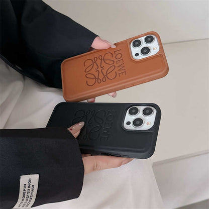 Fashionable Anti-Fall Leather Case For iPhone 14 Pro/15/16 Pro Max