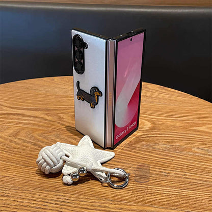 Cute Dachshund Cartoon Case for Samsung Galaxy Z Fold 6/5