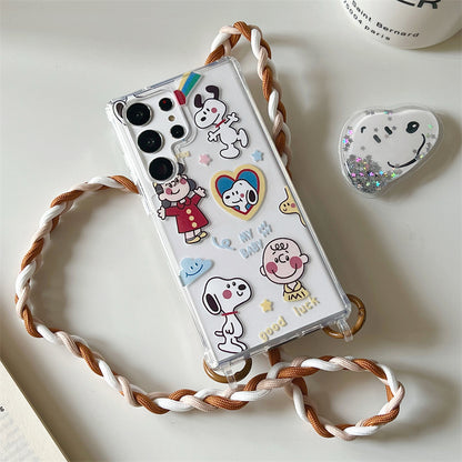 Cute Snoopy Charlie Brown Peanuts Case For Samsung Galaxy S Series