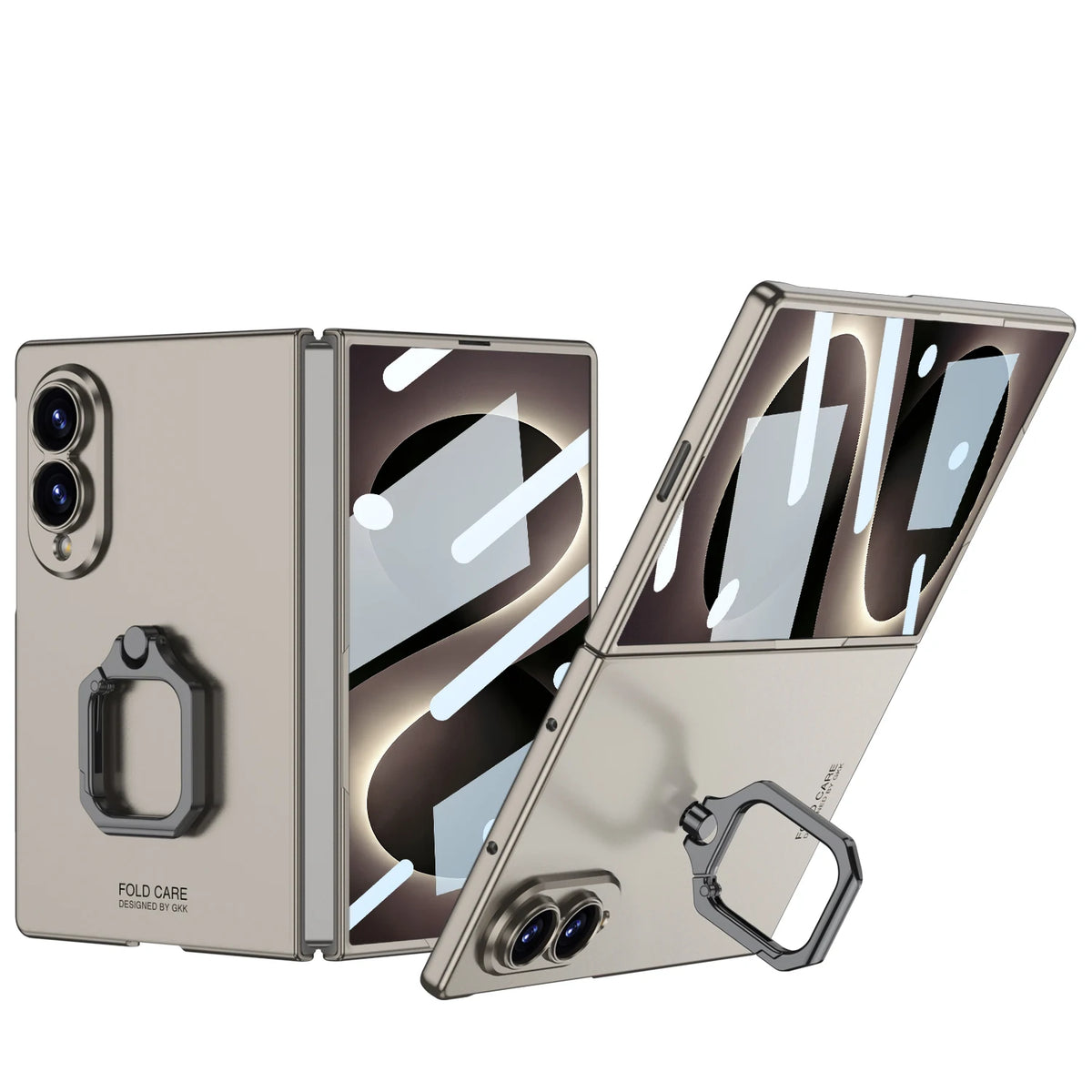 Ultra-Thin Ring Stand Case | Built-in Glass Protector & Skin-Feel Finish | Samsung Galaxy Z Fold 8