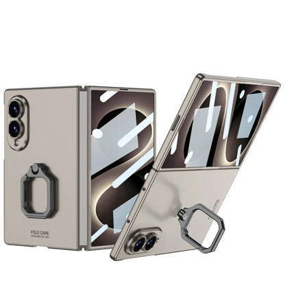 Ultra-Thin Ring Stand Case | Built-in Glass Protector & Skin-Feel Finish | Samsung Galaxy Z Fold 8