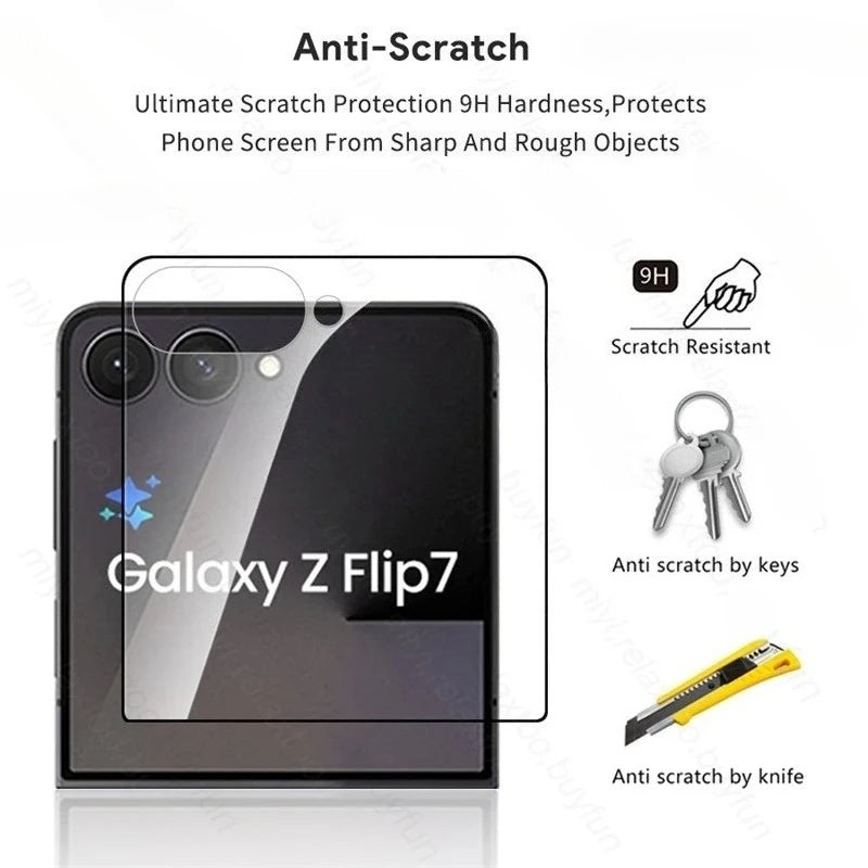 Premium Full-Cover Screen Protector - HD Clear, Anti-Scratch & Shatterproof | Samsung Galaxy Z Flip 7