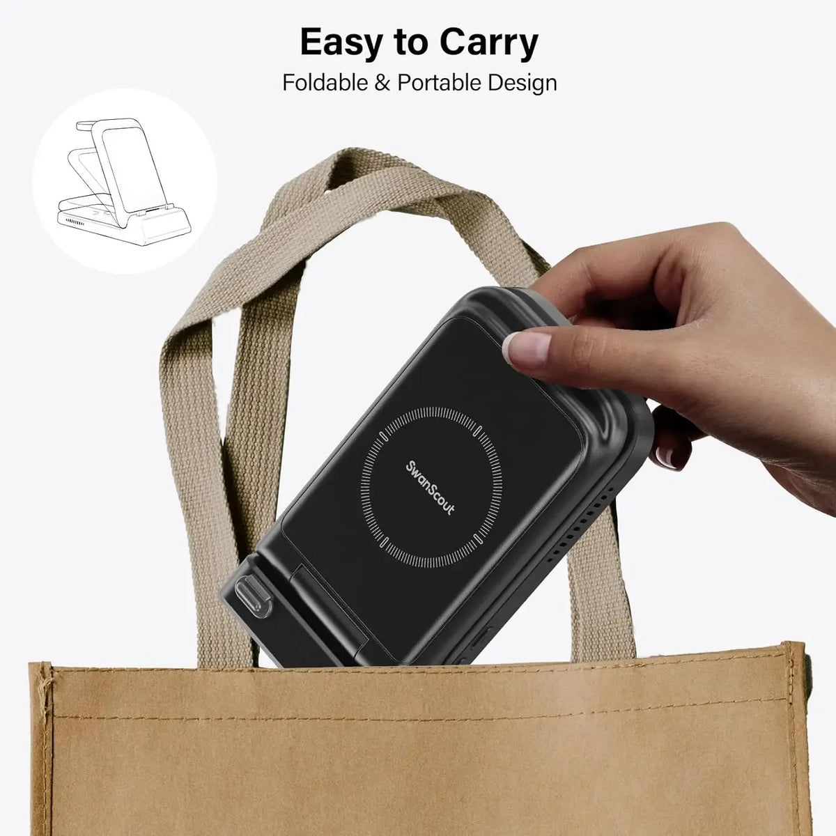 3-in-1 Wireless Charging Station | Samsung Galaxy Z Flip series , Galaxy Watch 8/7 & Buds 3 |