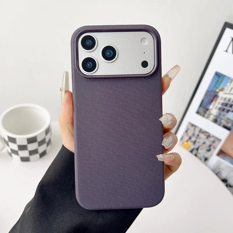 Luxury TechWoven Magnetic Fabric Case with Wireless Charging