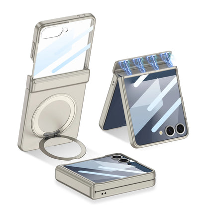 Magnetic Hinge Armor Case — MagSafe Charging - Ring Holder & Outer Screen Protection | Samsung Galaxy Z Flip 7