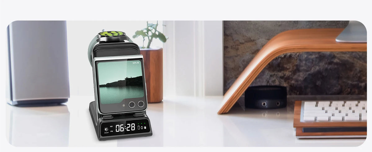 3-in-1 Wireless Charging Station | Samsung Galaxy Z Flip series , Galaxy Watch 8/7 & Buds 3 |