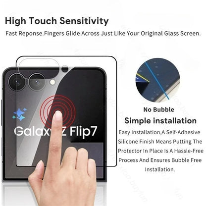 Premium Full-Cover Screen Protector - HD Clear, Anti-Scratch & Shatterproof | Samsung Galaxy Z Flip 7