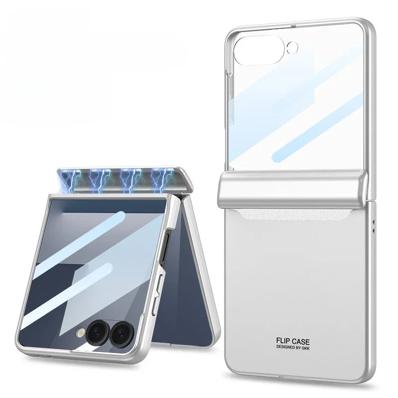 Hinge Armor Clear Case | Shockproof & Glass Included | Z Flip 7