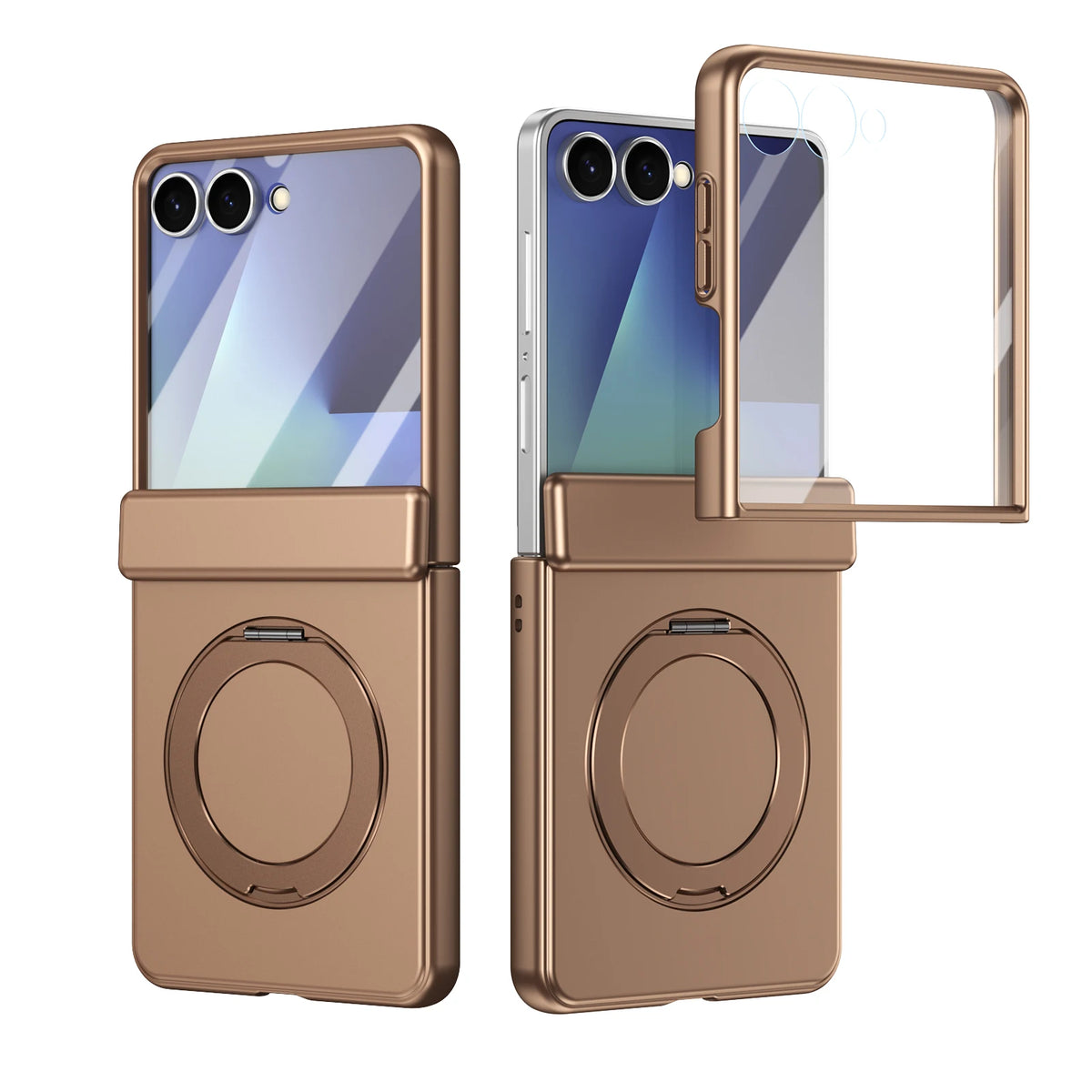 360° Magnetic Ring Matte Case | 12FT Drop Tested | Z Flip 8