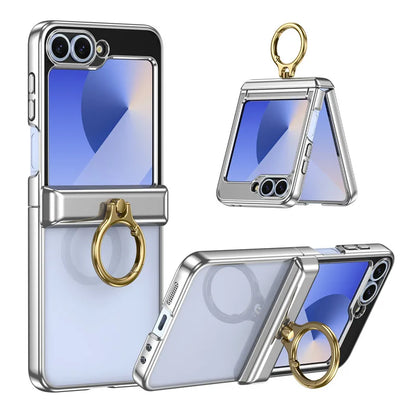 Luxury Clear Ring Case | MagSafe & Shockproof | Z Flip 8