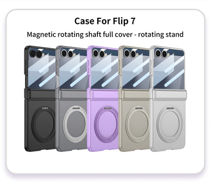 Magnetic Hinge Armor Case — MagSafe Charging - Ring Holder & Outer Screen Protection | Samsung Galaxy Z Flip 7