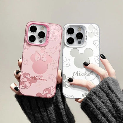 Sweet Pink Minnie Mickey Luxury Case for iPhone