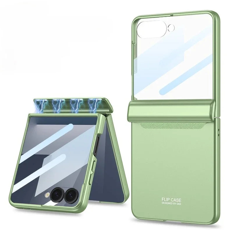 Hinge Armor Clear Case | Shockproof & Glass Included | Z Flip 7