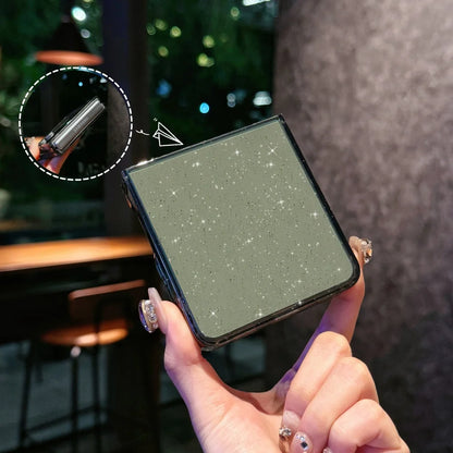 Glitter Gradient Transparent Case — Sparkling Crystal Finish & Slim Protection | Samsung Galaxy Z Flip