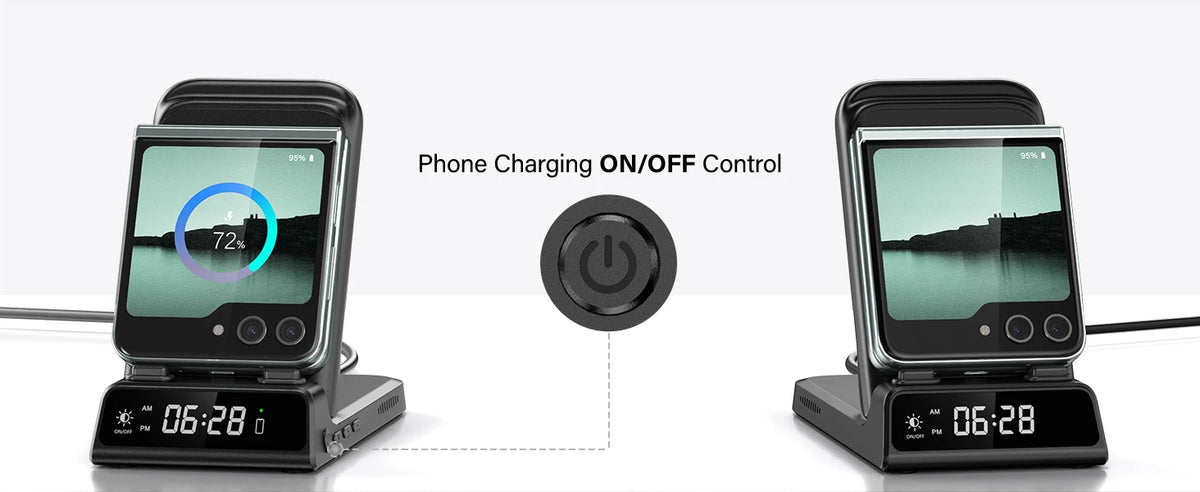 3-in-1 Wireless Charging Station | Samsung Galaxy Z Flip series , Galaxy Watch 8/7 & Buds 3 |