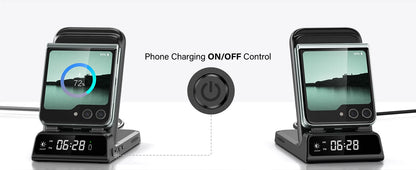 3-in-1 Wireless Charging Station | Samsung Galaxy Z Flip series , Galaxy Watch 8/7 & Buds 3 |
