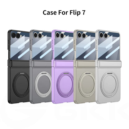 Magnetic Hinge Armor Case — MagSafe Charging - Ring Holder & Outer Screen Protection | Samsung Galaxy Z Flip 7