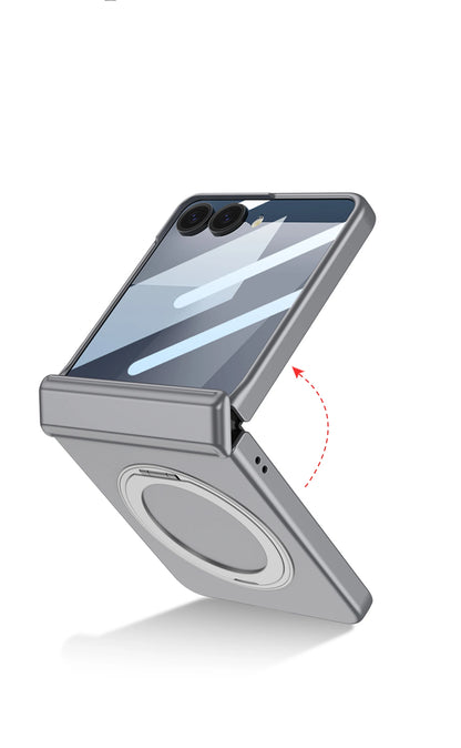 Magnetic Hinge Armor Case — MagSafe Charging - Ring Holder & Outer Screen Protection | Samsung Galaxy Z Flip 7