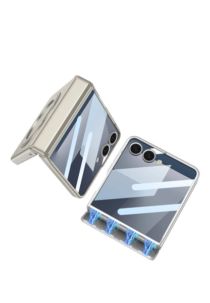 Magnetic Hinge Armor Case — MagSafe Charging - Ring Holder & Outer Screen Protection | Samsung Galaxy Z Flip 7