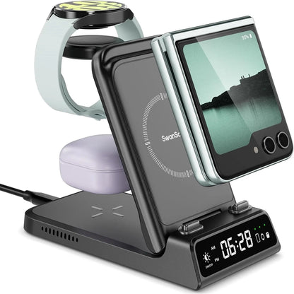 3-in-1 Wireless Charging Station | Samsung Galaxy Z Flip series , Galaxy Watch 8/7 & Buds 3 |