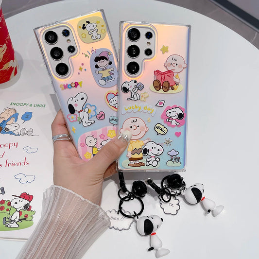 Cute Snoopy Charlie Brown Peanuts Case For Samsung Galaxy S Series