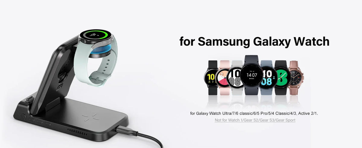 3-in-1 Wireless Charging Station | Samsung Galaxy Z Flip series , Galaxy Watch 8/7 & Buds 3 |
