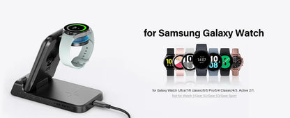 3-in-1 Wireless Charging Station | Samsung Galaxy Z Flip series , Galaxy Watch 8/7 & Buds 3 |