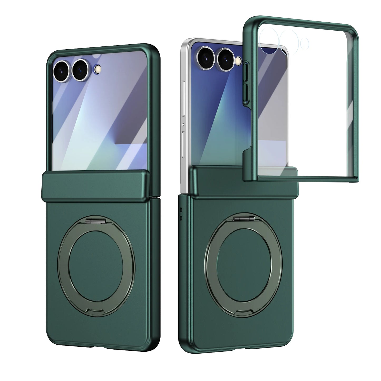 360° Magnetic Ring Matte Case | 12FT Drop Tested | Z Flip 8