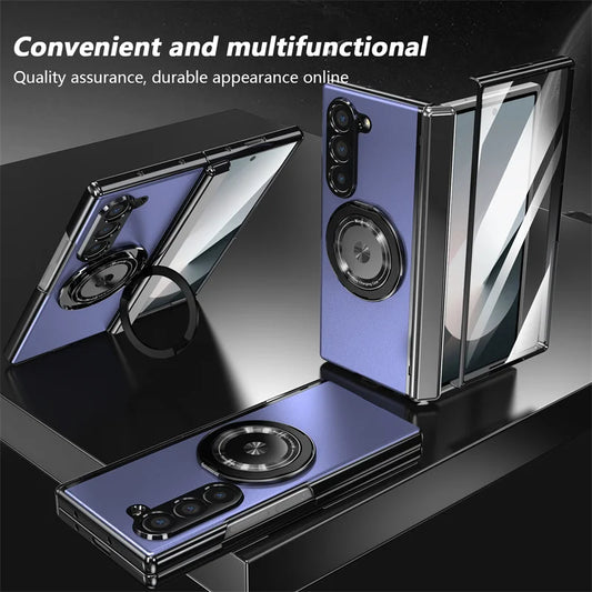 Luxury Shockproof Case with 360° Rotating Bracket for Samsung Galaxy Z Fold