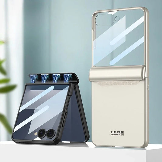 Hinge Armor Clear Case | Shockproof & Glass Included | Z Flip 7
