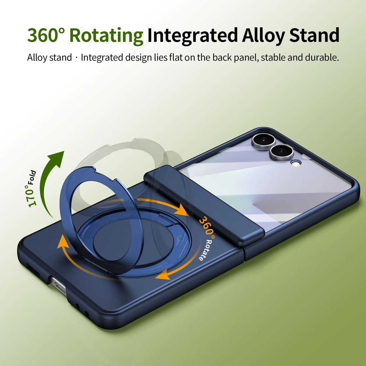 360° Magnetic Ring Matte Case | 12FT Drop Tested | Z Flip 8