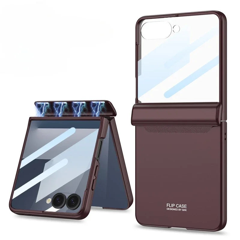 Hinge Armor Clear Case | Shockproof & Glass Included | Z Flip 7