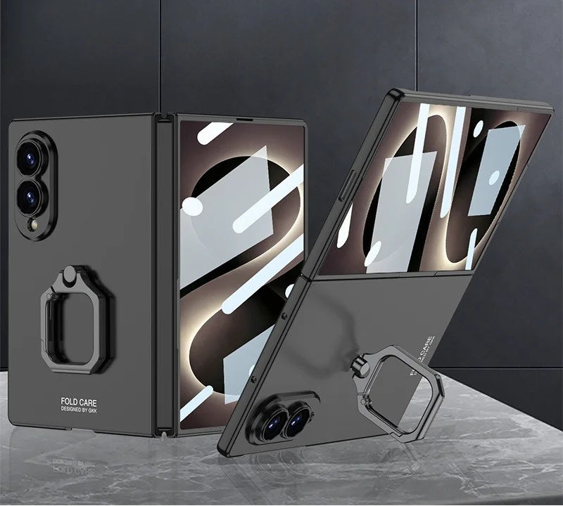Ultra-Thin Ring Stand Case | Built-in Glass Protector & Skin-Feel Finish | Samsung Galaxy Z Fold 8