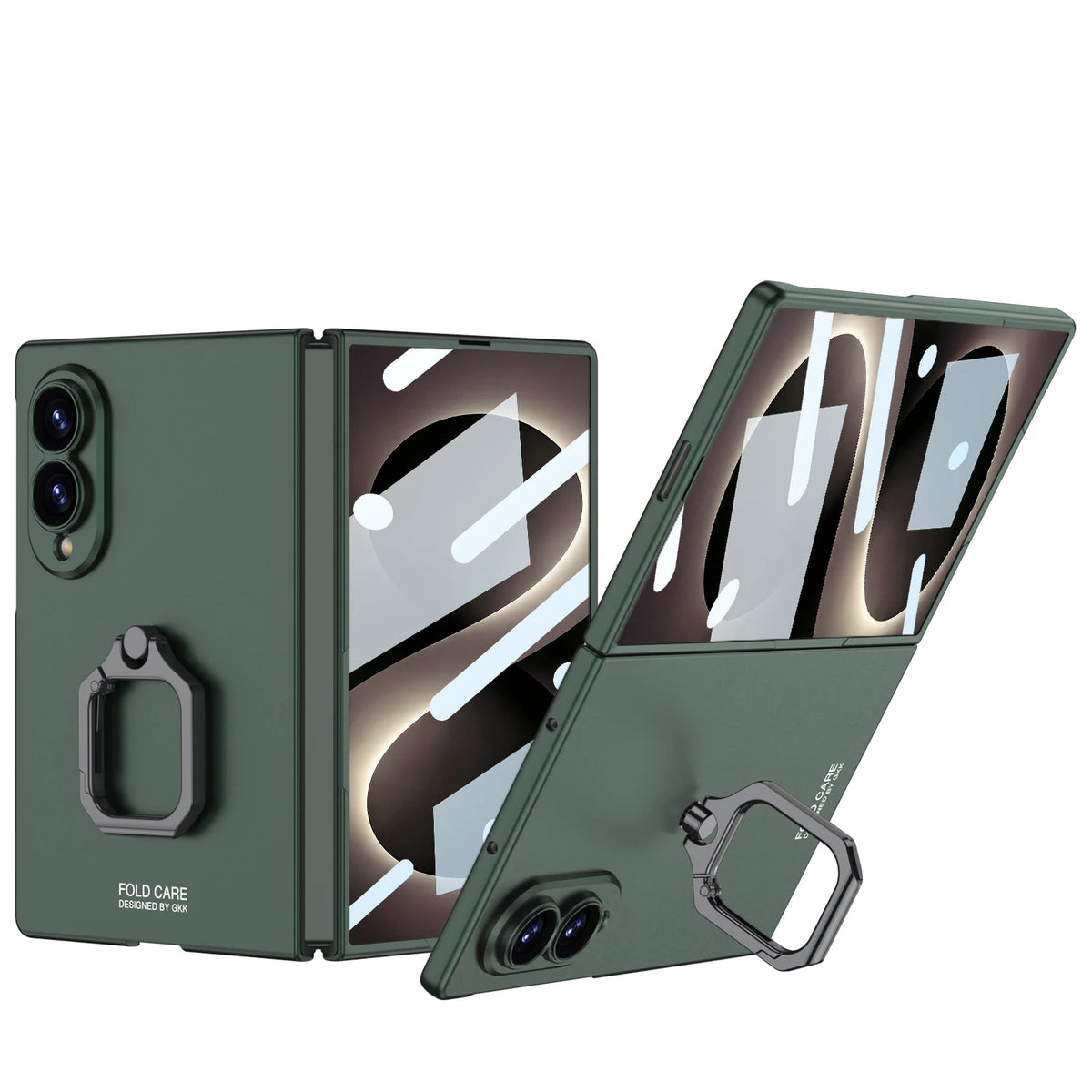 Ultra-Thin Ring Stand Case | Built-in Glass Protector & Skin-Feel Finish | Samsung Galaxy Z Fold 8